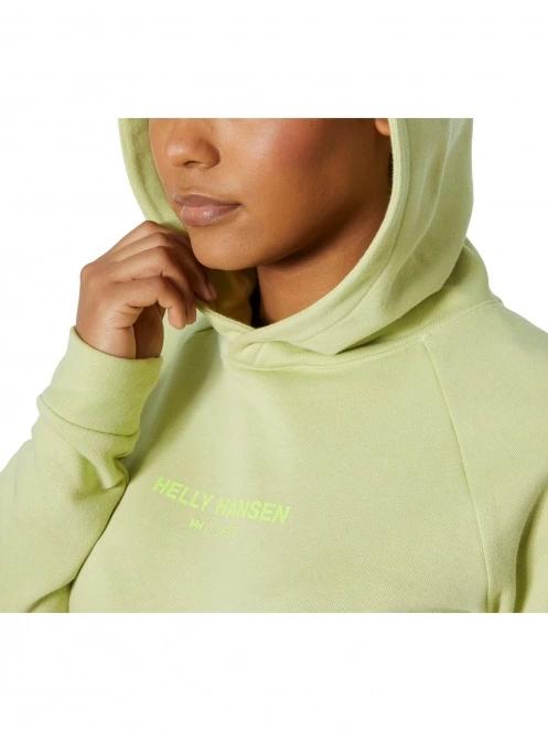 pulover cu gluga pt. femei Helly Hansen W Core Hoodie verde 4