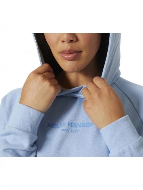pulover cu gluga pt. femei Helly Hansen W Core Hoodie albastru deschis 4