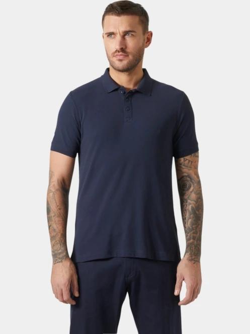 tricou cu guler pt. barbati Helly Hansen Crewline Polo albastru inchis 2