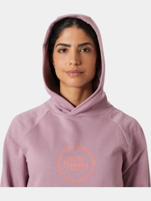 pulover cu gluga pt. femei Helly Hansen W Core Graphic Hoodie violet 4