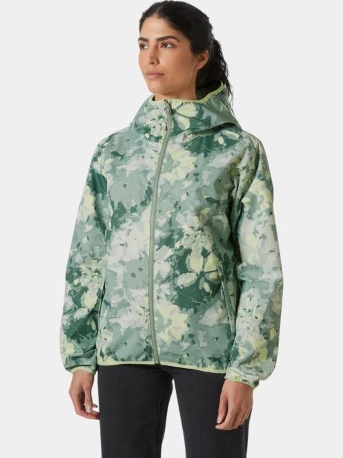 haine de ploaie pt. femei Helly Hansen W Graphic Rain Jacket verde 2