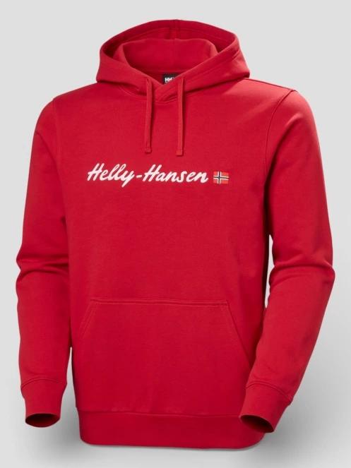 pulover cu gluga pt. barbati Helly Hansen Core Graphic Hoodie rosu 6