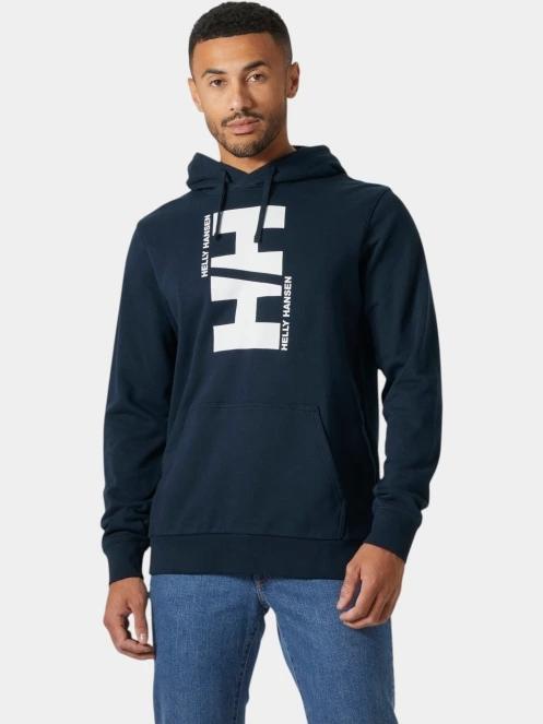 pulover cu gluga pt. barbati Helly Hansen Core Graphic Hoodie albastru inchis 2
