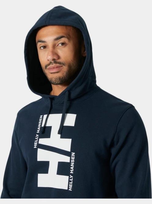 pulover cu gluga pt. barbati Helly Hansen Core Graphic Hoodie albastru inchis 5