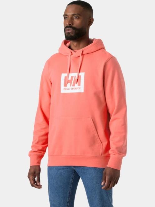 pulover cu gluga pt. barbati Helly Hansen Hh Box Hoodie rosu 2