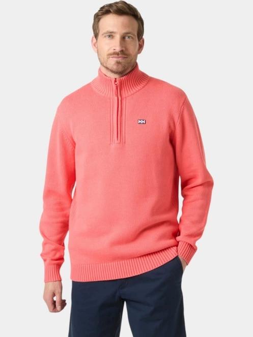 pulover tricotat pt. barbati Helly Hansen Smoegen 1/2 Zip Sweater rosu 2