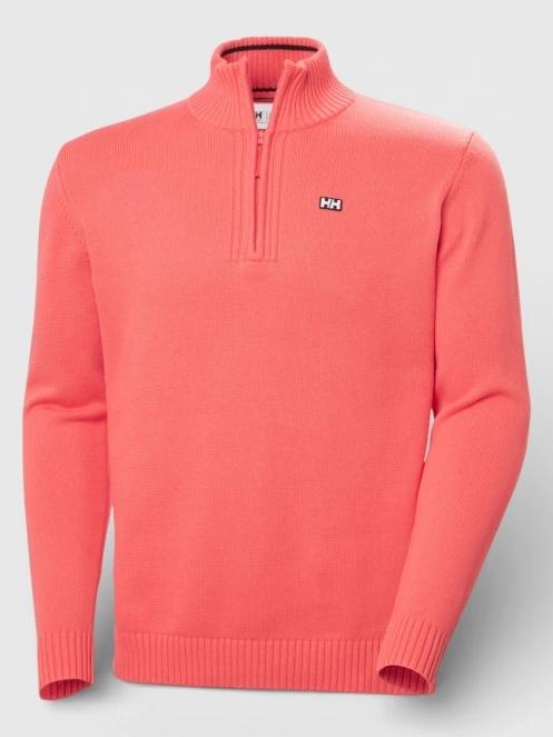 pulover tricotat pt. barbati Helly Hansen Smoegen 1/2 Zip Sweater rosu 6