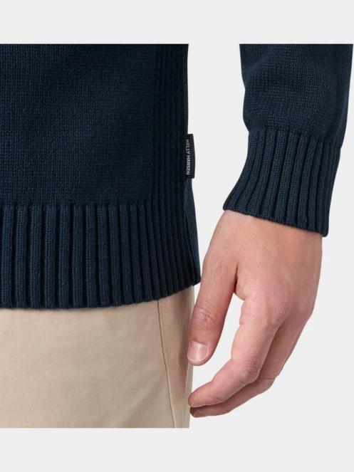 pulover tricotat pt. barbati Helly Hansen Smoegen 1/2 Zip Sweater albastru inchis 4