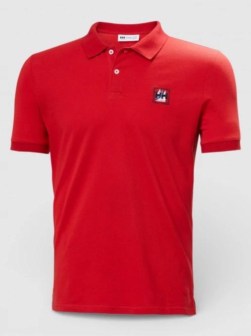 tricou cu guler pt. barbati Helly Hansen Messina Graphic Fitted Polo rosu 6