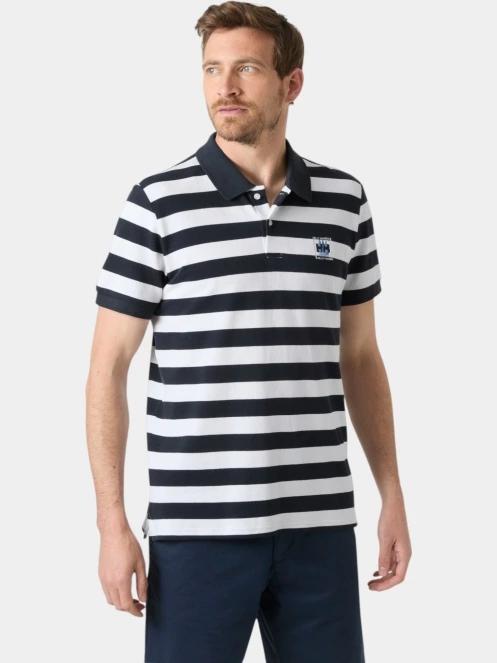 tricou cu guler pt. barbati Helly Hansen Toulon Graphic Polo albastru inchis 2