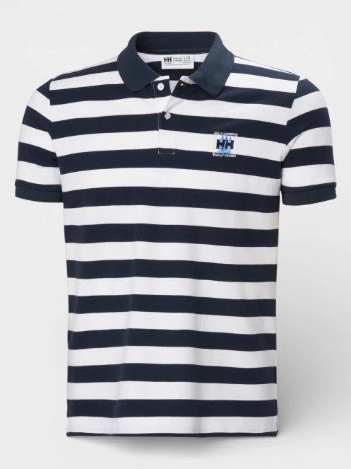 tricou cu guler pt. barbati Helly Hansen Toulon Graphic Polo albastru inchis 6