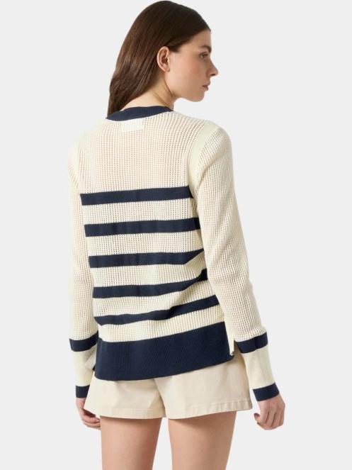 pulover tricotat pt. femei Helly Hansen W Portofino Knit Sweater albastru inchis 3