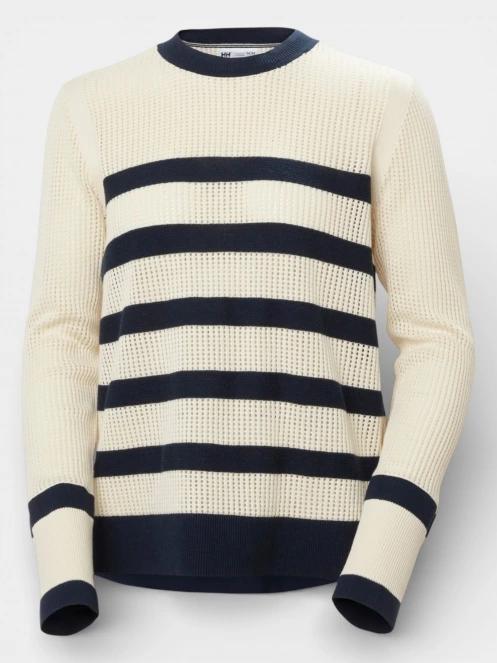 pulover tricotat pt. femei Helly Hansen W Portofino Knit Sweater albastru inchis 5