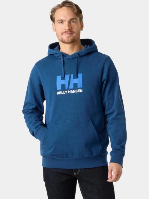 pulover cu gluga pt. barbati Helly Hansen Hh Logo Hoodie albastru 2
