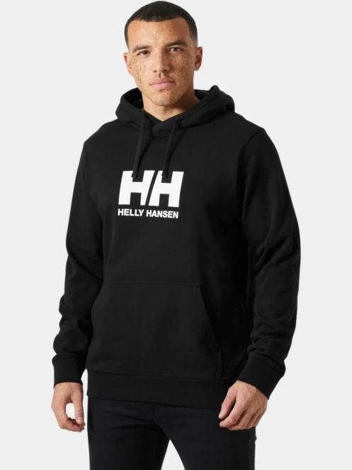pulover cu gluga pt. barbati Helly Hansen Hh Logo Hoodie negru 2