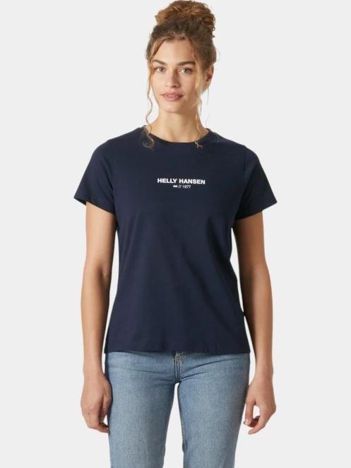 tricou cu maneci scurte pt. femei Helly Hansen W Core T-Shirt 2.0 albastru inchis 2
