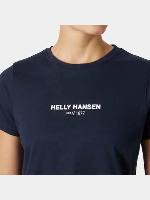 tricou cu maneci scurte pt. femei Helly Hansen W Core T-Shirt 2.0 albastru inchis 4