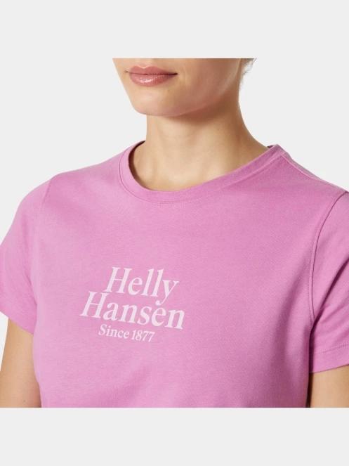 tricou cu maneci scurte pt. femei Helly Hansen W Core Graphic T-Shirt 2.0 magenta 4