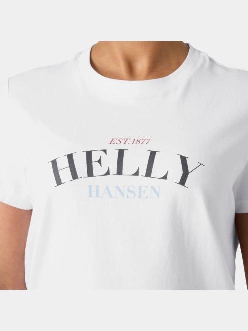 tricou cu maneci scurte pt. femei Helly Hansen W Core Graphic T-Shirt 2.0 alb 4