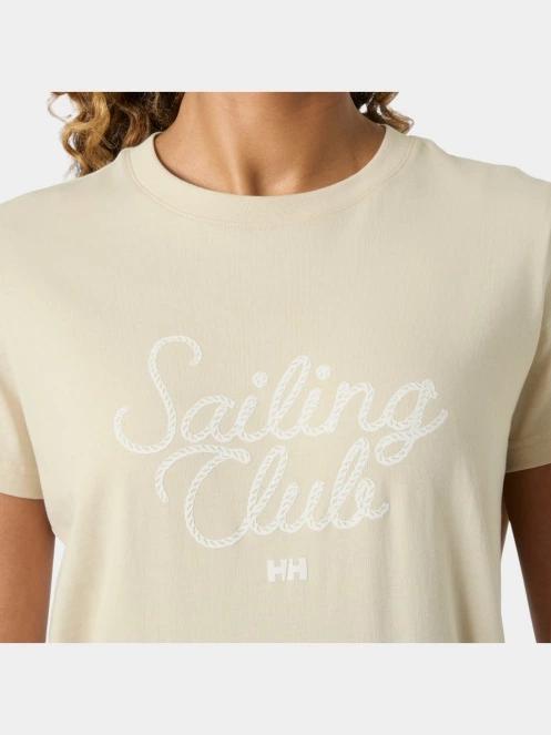 tricou cu maneci scurte pt. femei Helly Hansen W Core Graphic T-Shirt 2.0 nisip 4