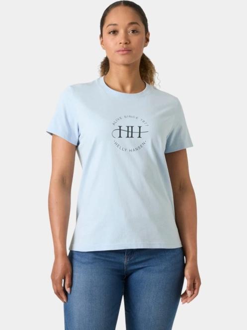 tricou cu maneci scurte pt. femei Helly Hansen W Core Graphic T-Shirt 2.0 albastru deschis 2