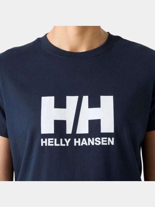 tricou cu maneci scurte pt. femei Helly Hansen W Hh Logo T-Shirt 3.0 albastru inchis 4