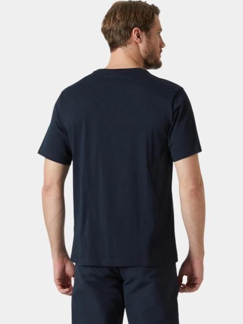 tricou cu maneci scurte pt. barbati Helly Hansen Hh Logo T-Shirt 3.0 albastru inchis 3
