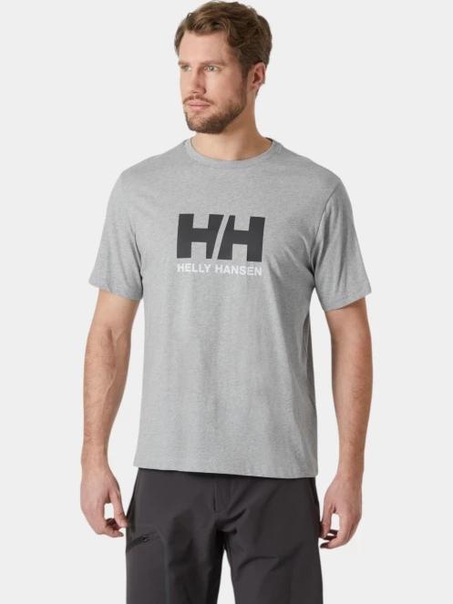 tricou cu maneci scurte pt. barbati Helly Hansen Hh Logo T-Shirt 3.0 gri 2