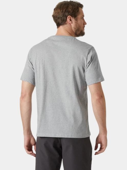 tricou cu maneci scurte pt. barbati Helly Hansen Hh Logo T-Shirt 3.0 gri 3
