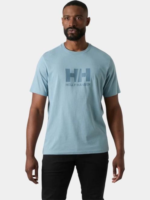 tricou cu maneci scurte pt. barbati Helly Hansen Hh Logo T-Shirt 3.0 albastru deschis 2