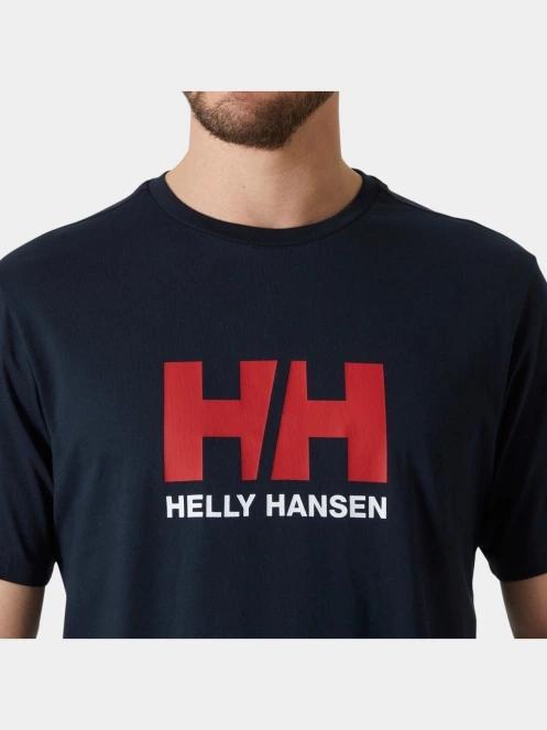 tricou cu maneci scurte pt. barbati Helly Hansen Hh Logo T-Shirt 3.0 albastru inchis 4