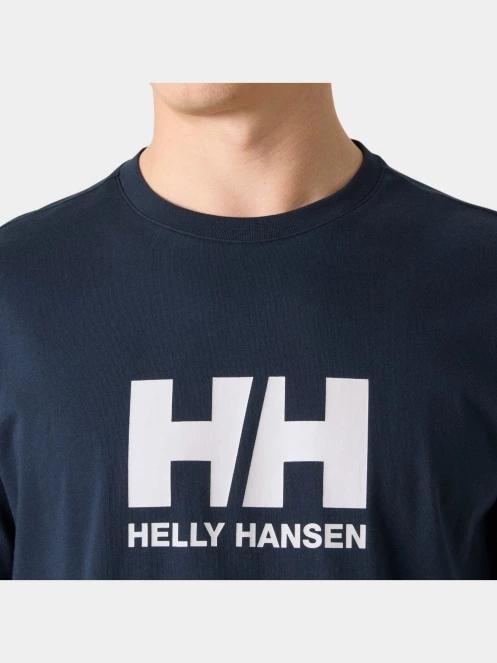 tricou cu maneci scurte pt. barbati Helly Hansen Hh Logo T-Shirt 3.0 albastru inchis 4
