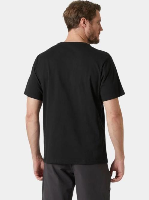 tricou cu maneci scurte pt. barbati Helly Hansen Hh Logo T-Shirt 3.0 negru 3