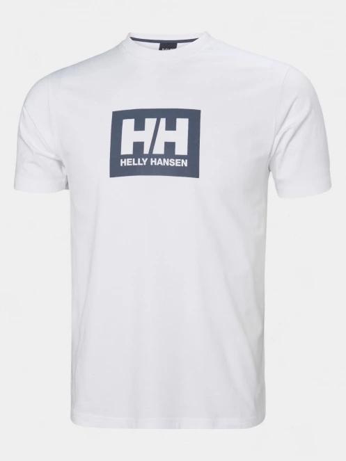 tricou cu maneci scurte pt. barbati Helly Hansen Hh Box T 2.0 alb 2