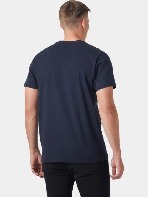 tricou cu maneci scurte pt. barbati Helly Hansen Hh Box T 2.0 albastru inchis 3