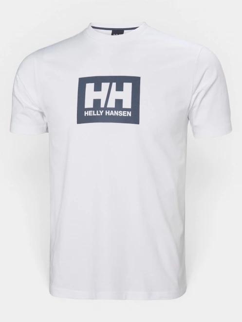 tricou cu maneci scurte pt. barbati Helly Hansen Hh Box T 2.0 alb 5