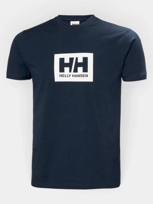 tricou cu maneci scurte pt. barbati Helly Hansen Hh Box T 2.0 albastru inchis 2