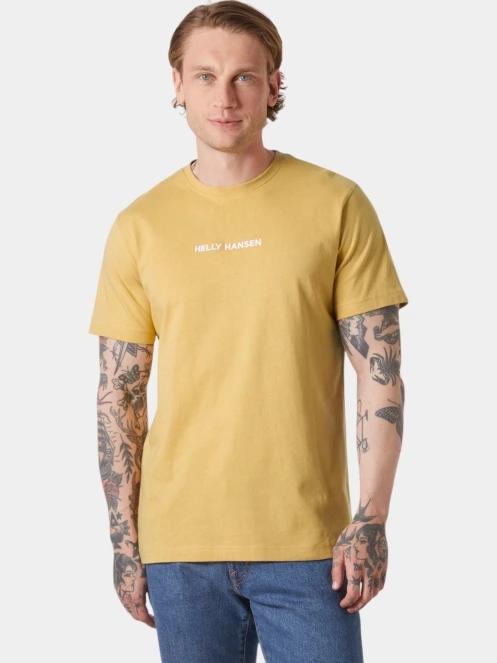 tricou cu maneci scurte pt. barbati Helly Hansen Core T-Shirt 2.0 galben 2