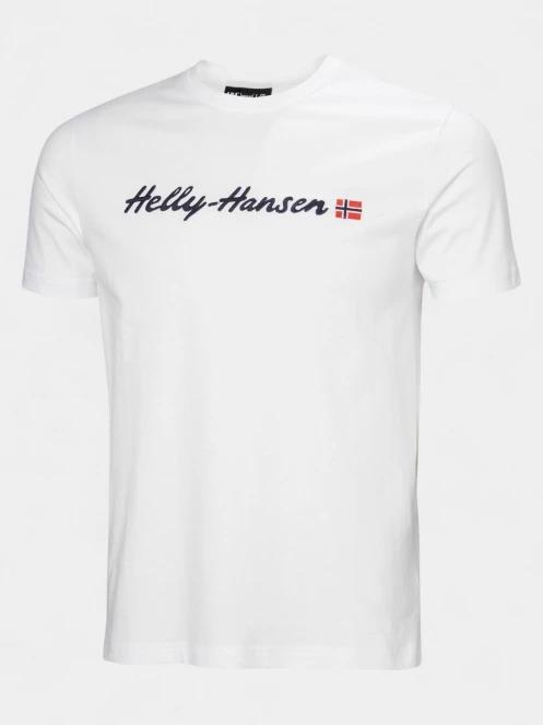 tricou cu maneci scurte pt. barbati Helly Hansen Core Graphic T 2.0 alb 5