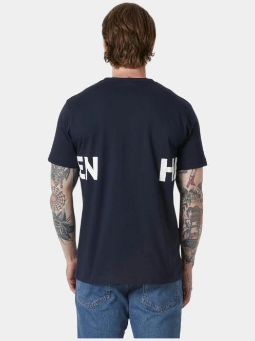 tricou cu maneci scurte pt. barbati Helly Hansen Core Graphic T 2.0 albastru inchis 3