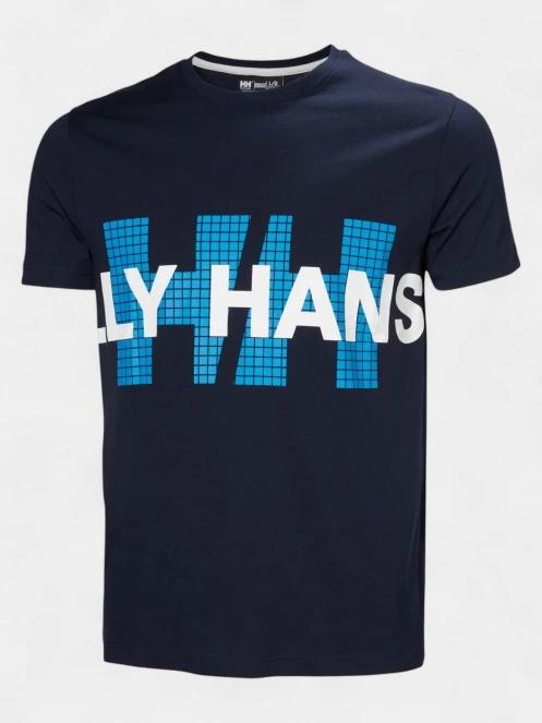 tricou cu maneci scurte pt. barbati Helly Hansen Core Graphic T 2.0 albastru inchis 5