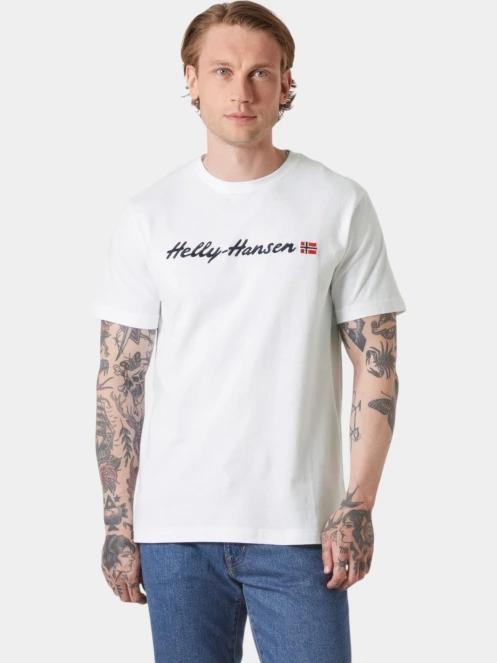 tricou cu maneci scurte pt. barbati Helly Hansen Core Graphic T 2.0 alb 2