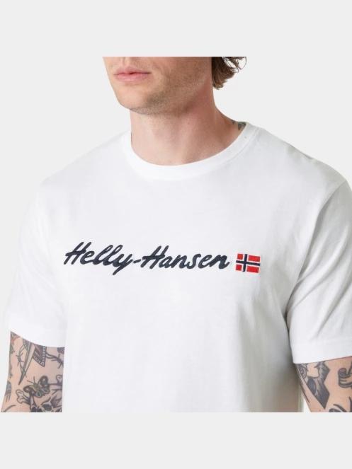 tricou cu maneci scurte pt. barbati Helly Hansen Core Graphic T 2.0 alb 4