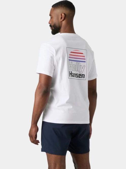 tricou cu maneci scurte pt. barbati Helly Hansen Core Graphic T 2.0 alb 3