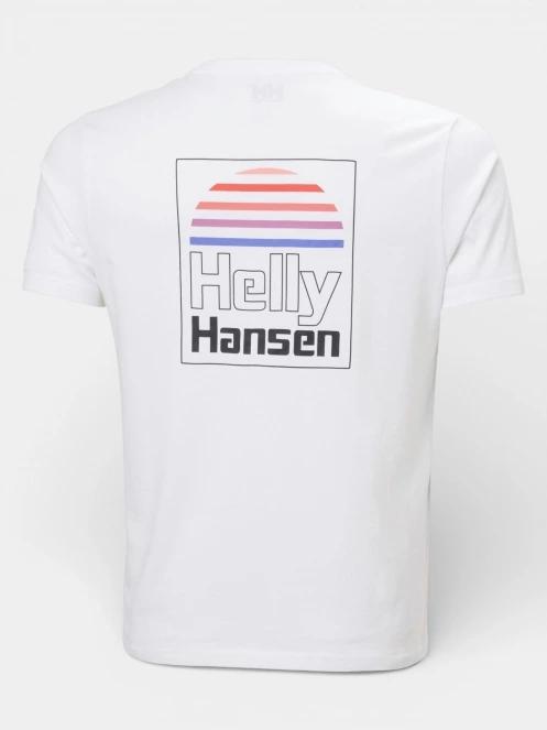 tricou cu maneci scurte pt. barbati Helly Hansen Core Graphic T 2.0 alb 6