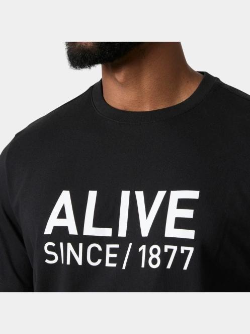 tricou cu maneci scurte pt. barbati Helly Hansen Core Graphic T 2.0 negru 4