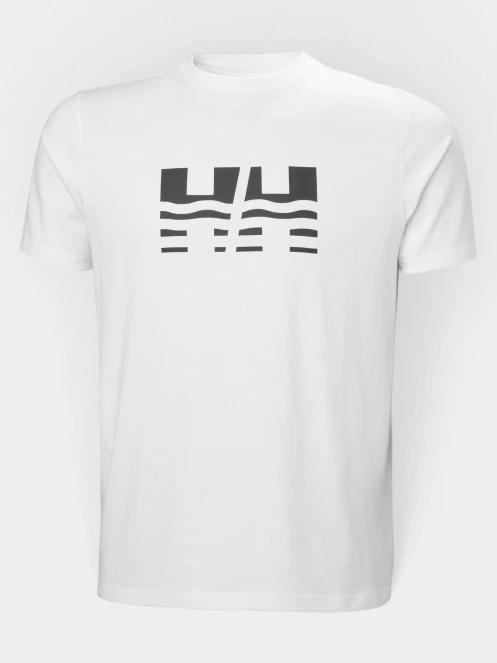tricou cu maneci scurte pt. barbati Helly Hansen Core Graphic T 2.0 alb 5