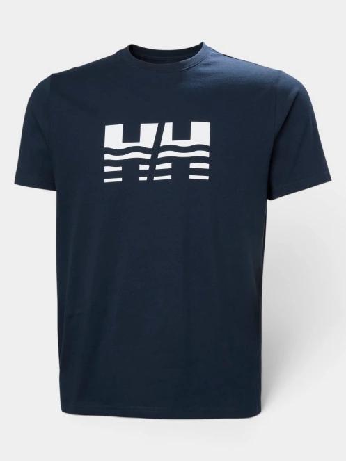 tricou cu maneci scurte pt. barbati Helly Hansen Core Graphic T 2.0 albastru inchis 5