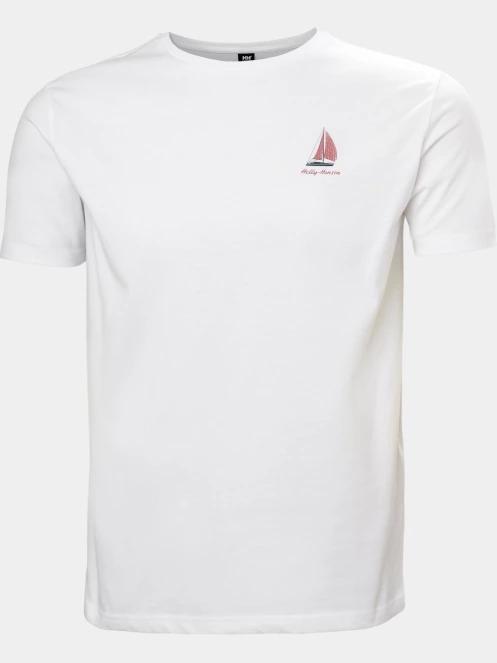 tricou cu maneci scurte pt. barbati Helly Hansen Shoreline T-Shirt 3.0 alb 2