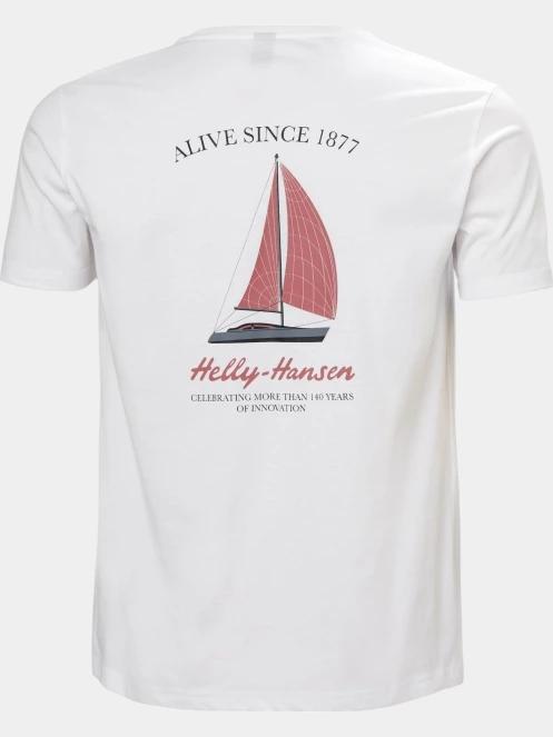 tricou cu maneci scurte pt. barbati Helly Hansen Shoreline T-Shirt 3.0 alb 3